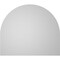 Ekena Millwork Round Top Surface Mount PVC Gable Vent w/ 2"W x 2"P Brickmould Sill Frame, 42"W x 36"H GVPRT42X3603SN - alternate 3